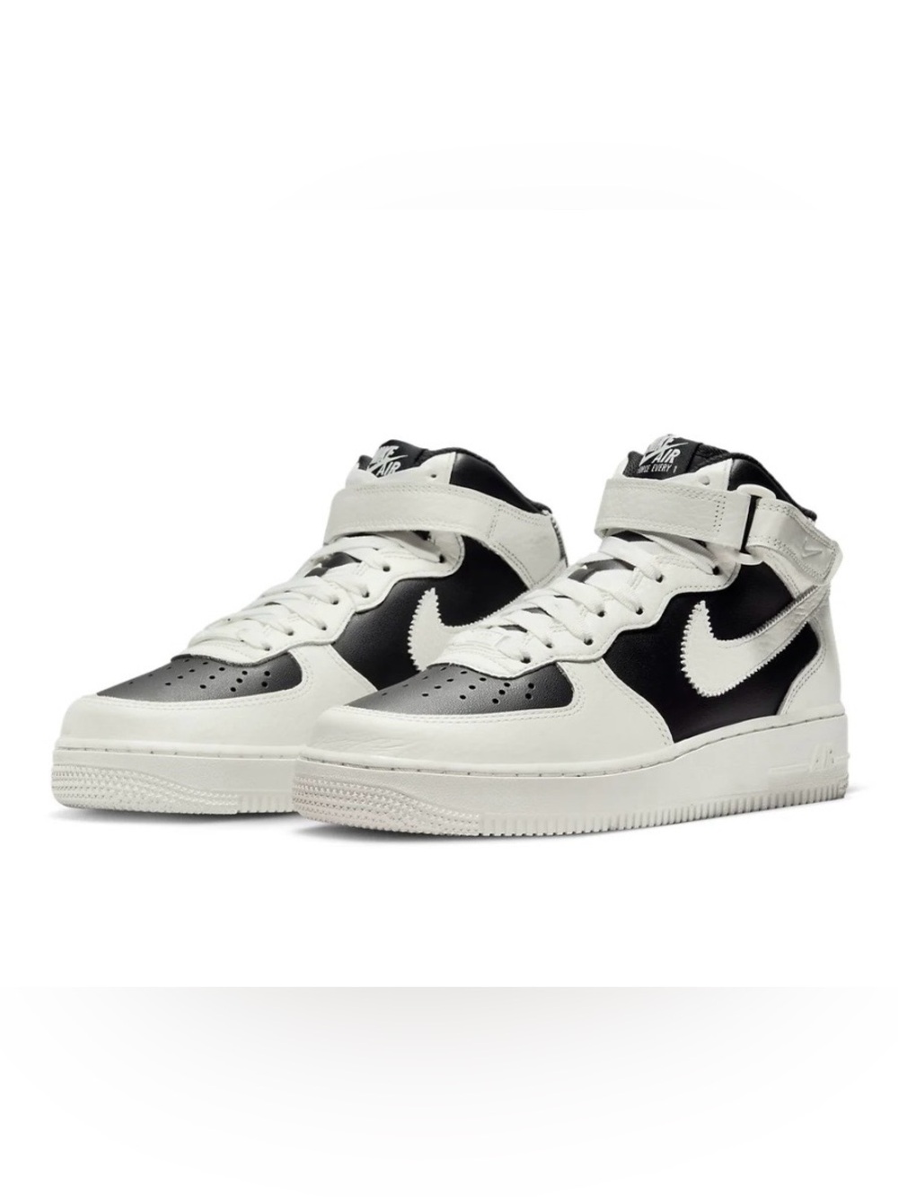 Nike Women's Air Force 1 Mid '07 Every 1 Sneaker Black & Sail 9.5